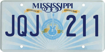 MS license plate JQJ211
