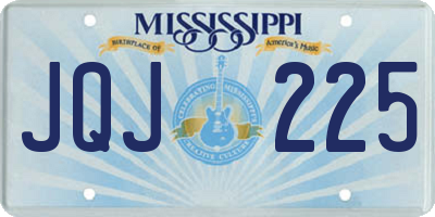 MS license plate JQJ225