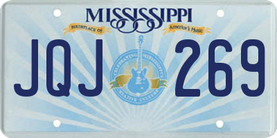 MS license plate JQJ269