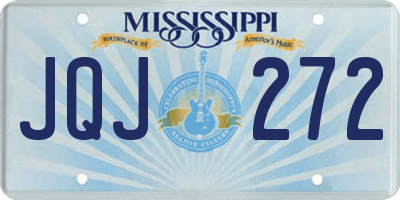 MS license plate JQJ272