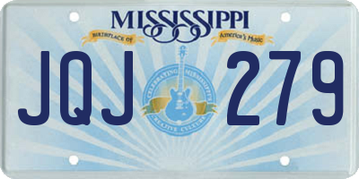 MS license plate JQJ279