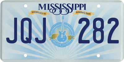 MS license plate JQJ282
