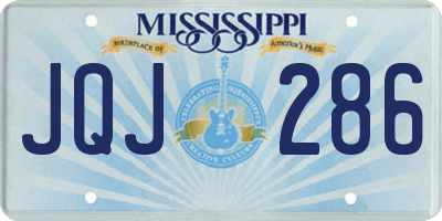 MS license plate JQJ286
