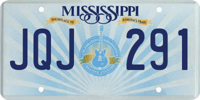 MS license plate JQJ291
