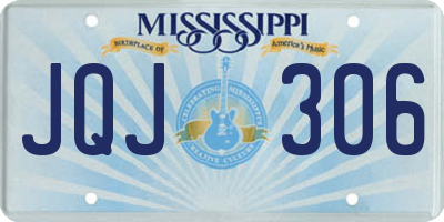 MS license plate JQJ306