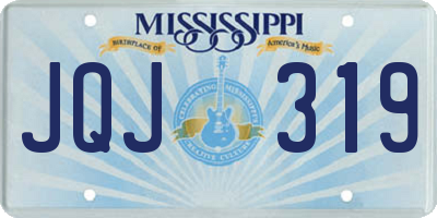 MS license plate JQJ319