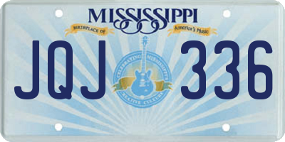 MS license plate JQJ336