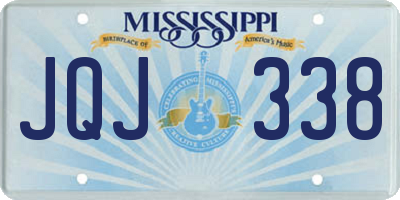 MS license plate JQJ338