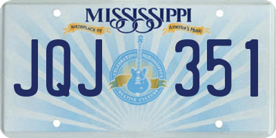 MS license plate JQJ351