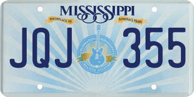 MS license plate JQJ355