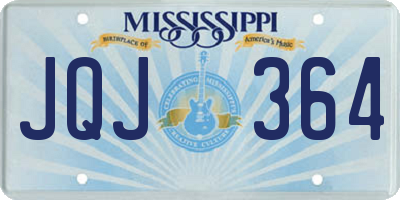 MS license plate JQJ364