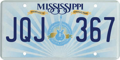 MS license plate JQJ367