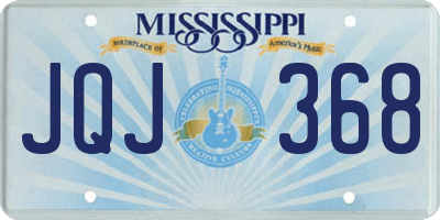 MS license plate JQJ368