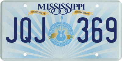 MS license plate JQJ369