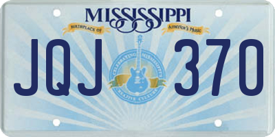 MS license plate JQJ370