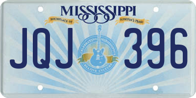 MS license plate JQJ396
