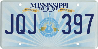 MS license plate JQJ397