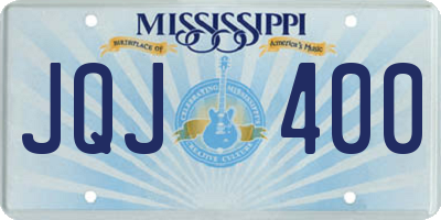 MS license plate JQJ400