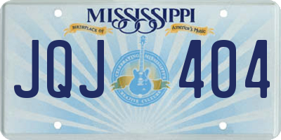MS license plate JQJ404