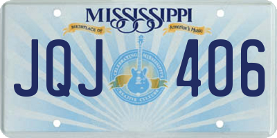MS license plate JQJ406