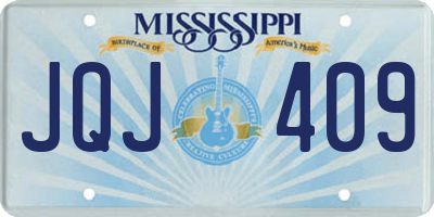 MS license plate JQJ409