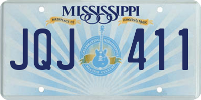 MS license plate JQJ411