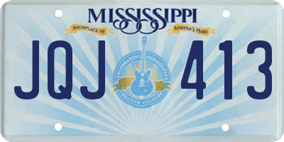MS license plate JQJ413