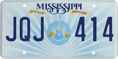 MS license plate JQJ414