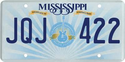 MS license plate JQJ422