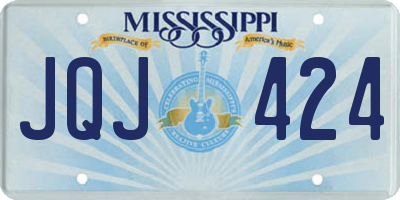 MS license plate JQJ424