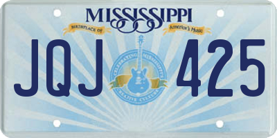 MS license plate JQJ425