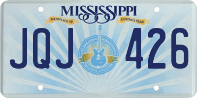 MS license plate JQJ426