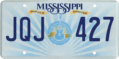 MS license plate JQJ427