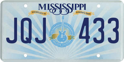 MS license plate JQJ433