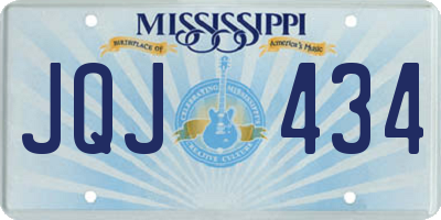 MS license plate JQJ434