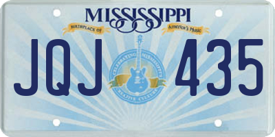 MS license plate JQJ435