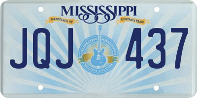 MS license plate JQJ437
