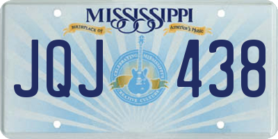 MS license plate JQJ438