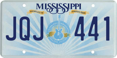 MS license plate JQJ441