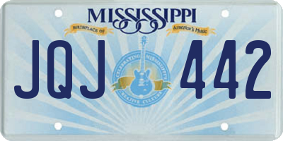 MS license plate JQJ442