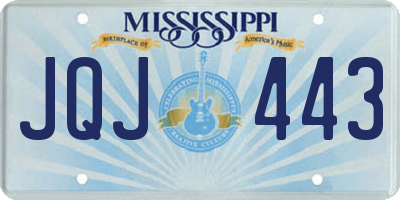 MS license plate JQJ443
