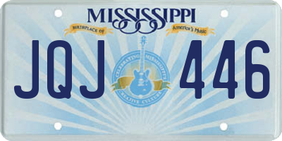 MS license plate JQJ446