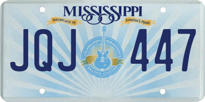 MS license plate JQJ447