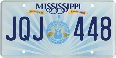 MS license plate JQJ448