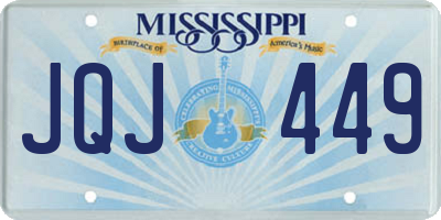 MS license plate JQJ449