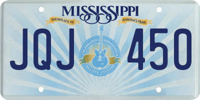 MS license plate JQJ450