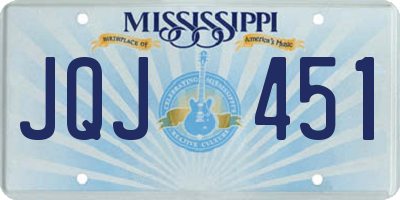 MS license plate JQJ451