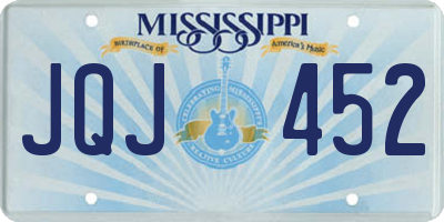 MS license plate JQJ452