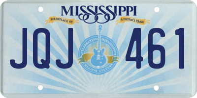 MS license plate JQJ461