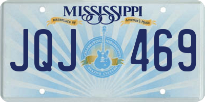 MS license plate JQJ469